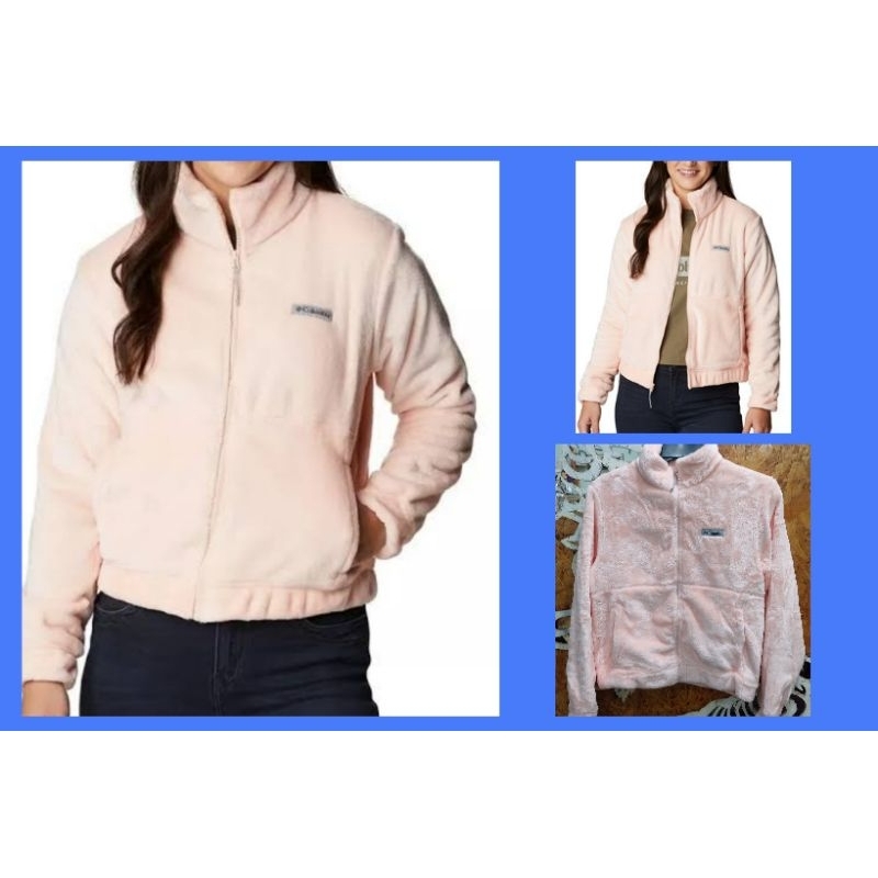Jaket crop Columbia women, jaket gunung, jaket sport