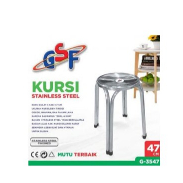 [BIYOOMART] Kursi Stainless GSF 3547 Kursi Stainless Bakso Kursi Stainless GSF3547