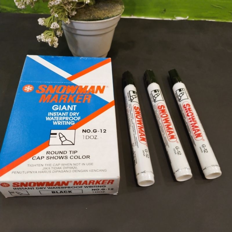 

SPIDOL PERMANENT MARKER HITAM SNOWMAN