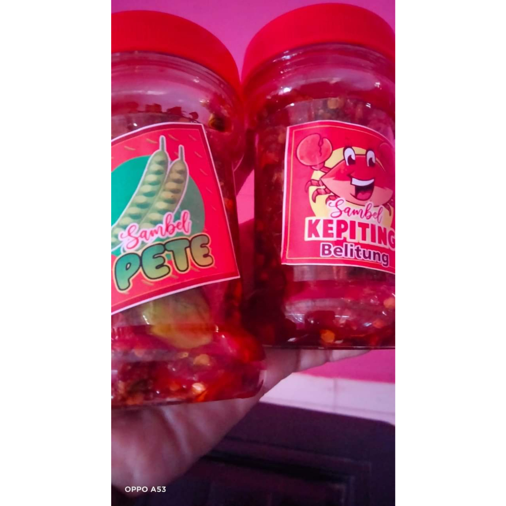 

sambal daging kepiting kemasan botol 150 ml