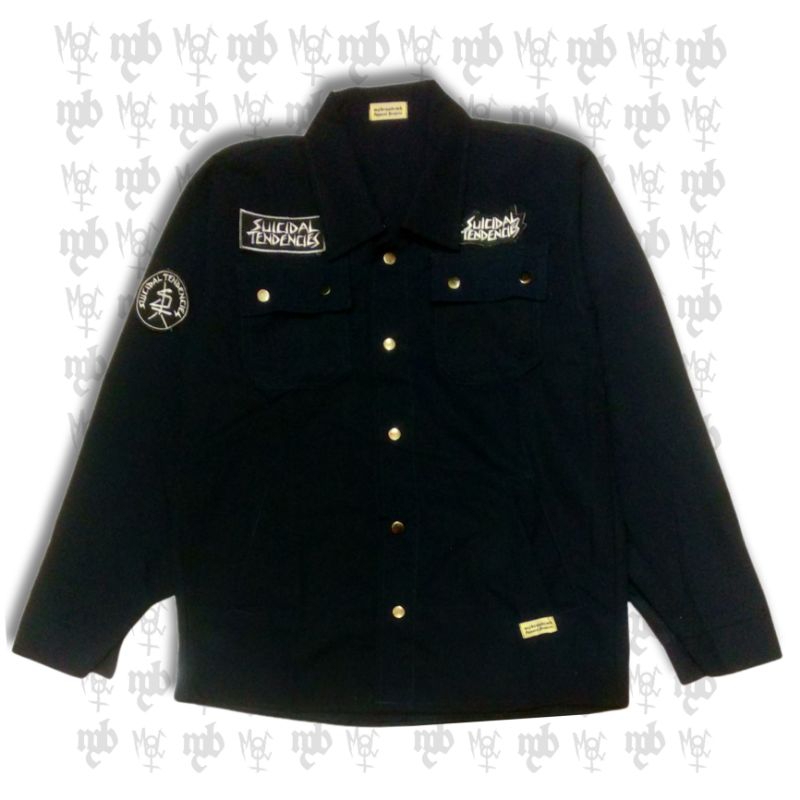jaket semi parka metalica suicidal tendencies hitam