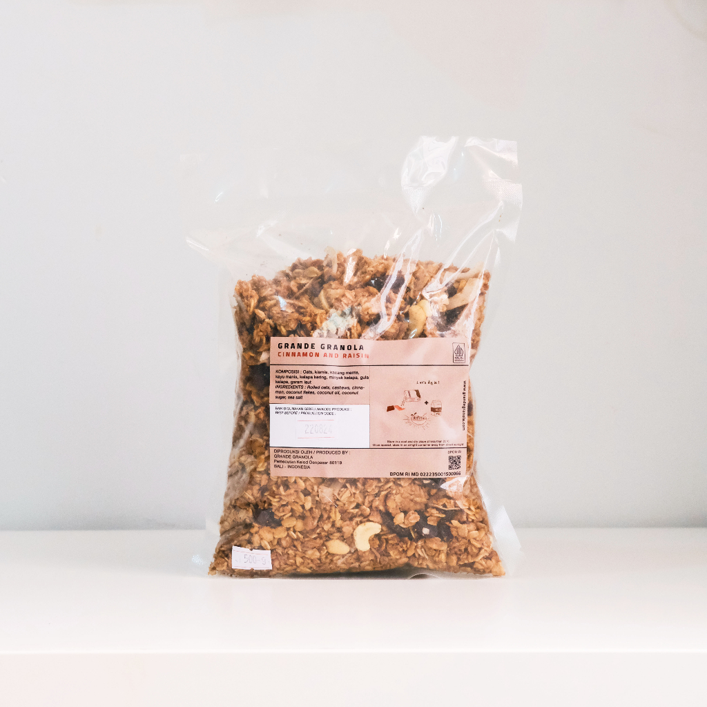 

Grande Granola Cinnamon Raisin 500 Gram
