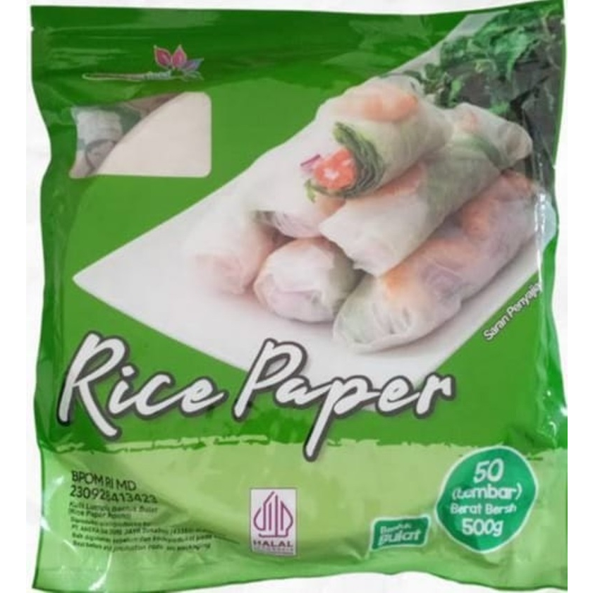 

JAVA SUPER FOOD - RICE PAPER BULAT /KULIT LUMPIA VIETNAM / RICE ROLL SPRING JAVA HALAL