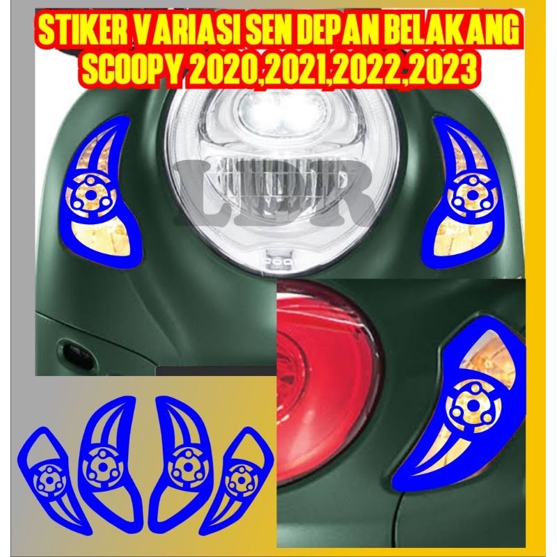 stiker cutting variasi sen motor scoopy
