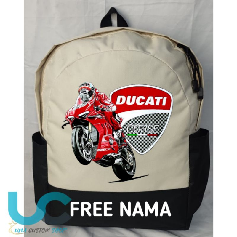 Tas Anak MotoGP Ducati | Ransel Anak MotoGP Ducati | Tas Sablon Nama {FREE NAME}