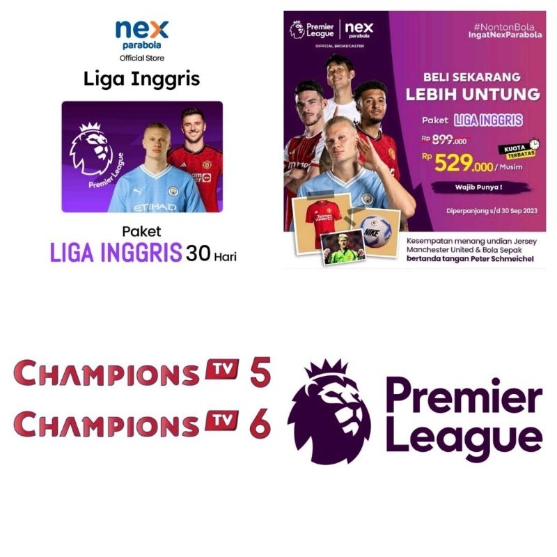 Paket Liga Inggris Nex Parabola