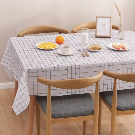 Taplak Meja Anti Air Anti Minyak - Taplak Meja Makan Motif Kotak - Taplak Waterproof