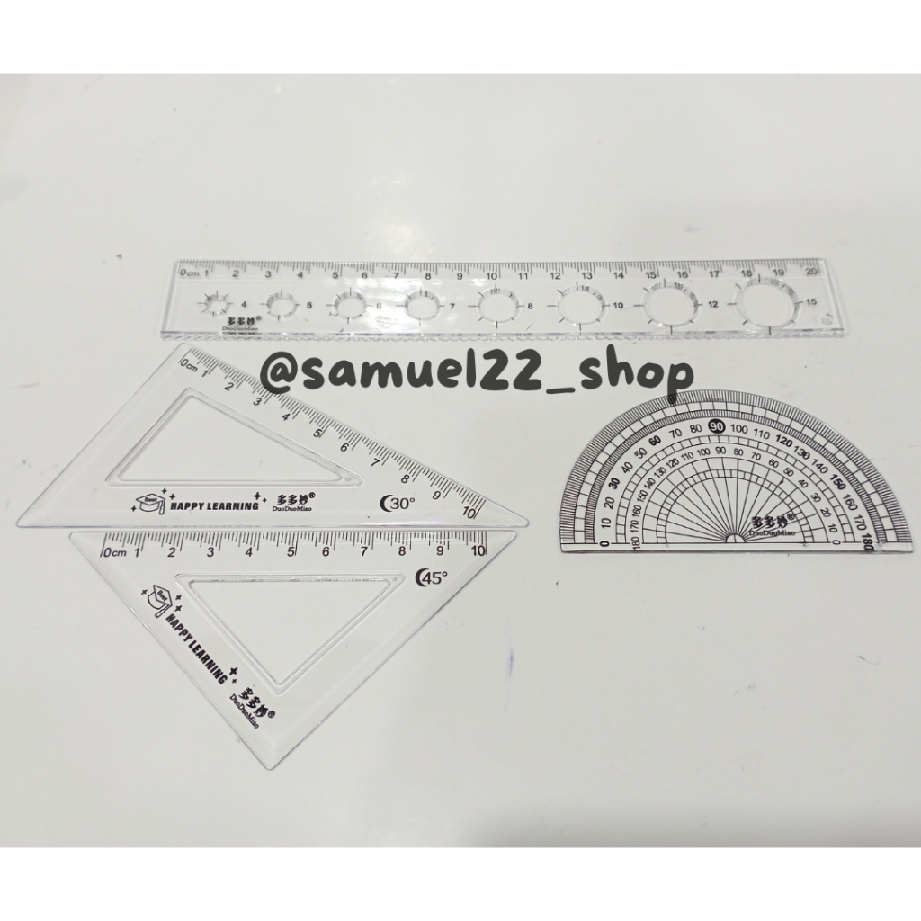 

Penggaris Set / Ruler Set Lengkap GB21027-2007 Karakter 1 Set