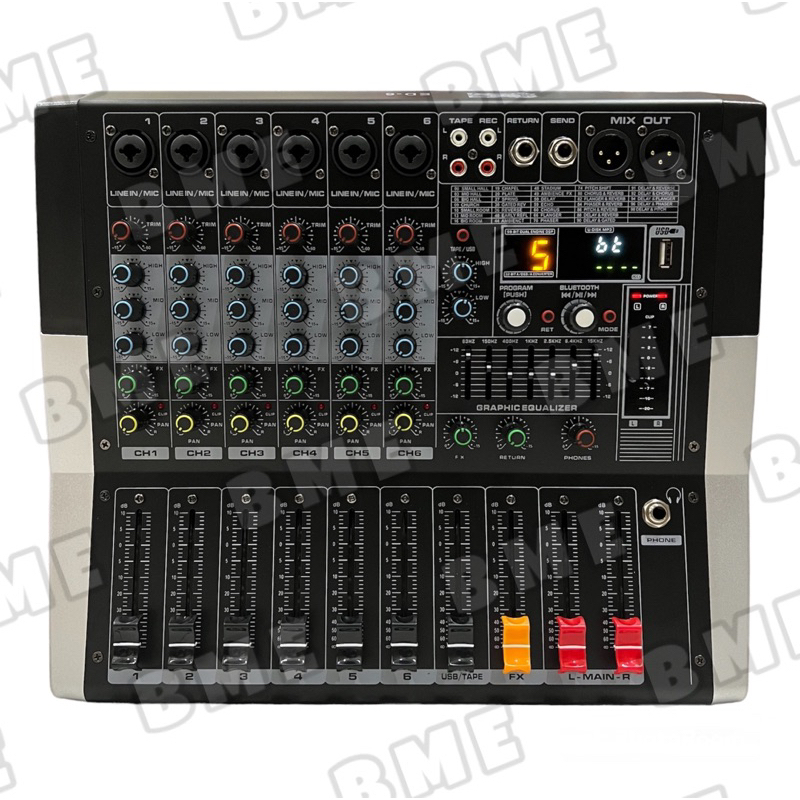 Power Mixer Blackspider ED 06 Black Spider ED06 ED6 / ED 6 6 Channel