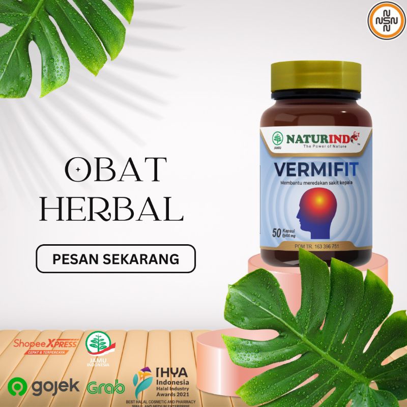 VERMIFIT OBAT SAKIT KEPALA VERTIGO MIGREN HERBAL VERTIGO SAKIT