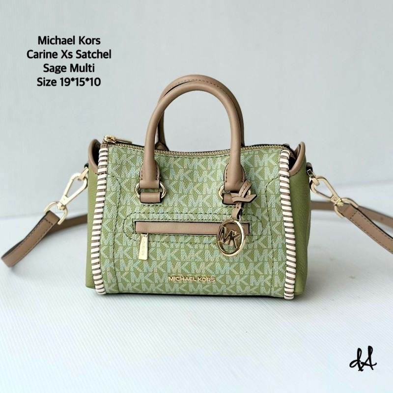 Michael kors Carine xs satchel crossbody sage dafodil multi