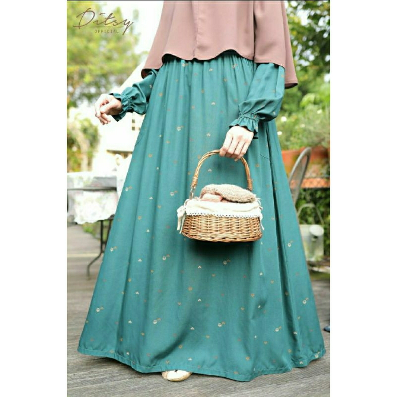 Ditsy Flavie Emerald Size S Matt Viscose Premium (NWT) ~ Ditsy September '23 ~ Ditsy Nightgown ~ Dit