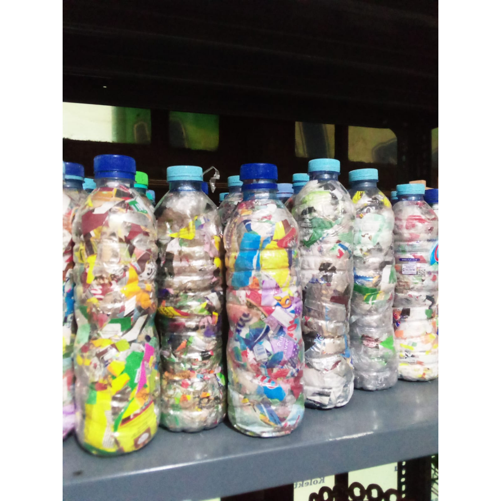 Ecobrick Bata Ringan 600ml 250 gr padat