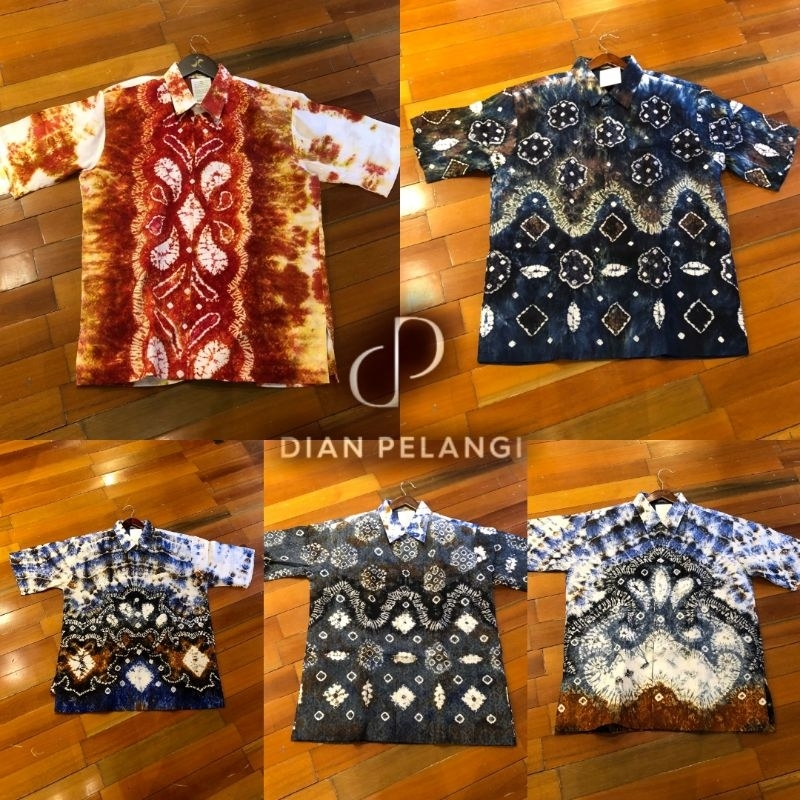 Hem kemeja lengan pendek batik jumputan sasirangan baju kondangan pria halus adem premium mewah orig