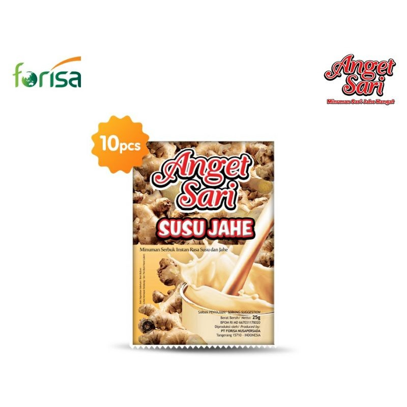 

ANGET SARI SUSU JAHE 10X25GR 1 RENCENG ISI 10 SACHET