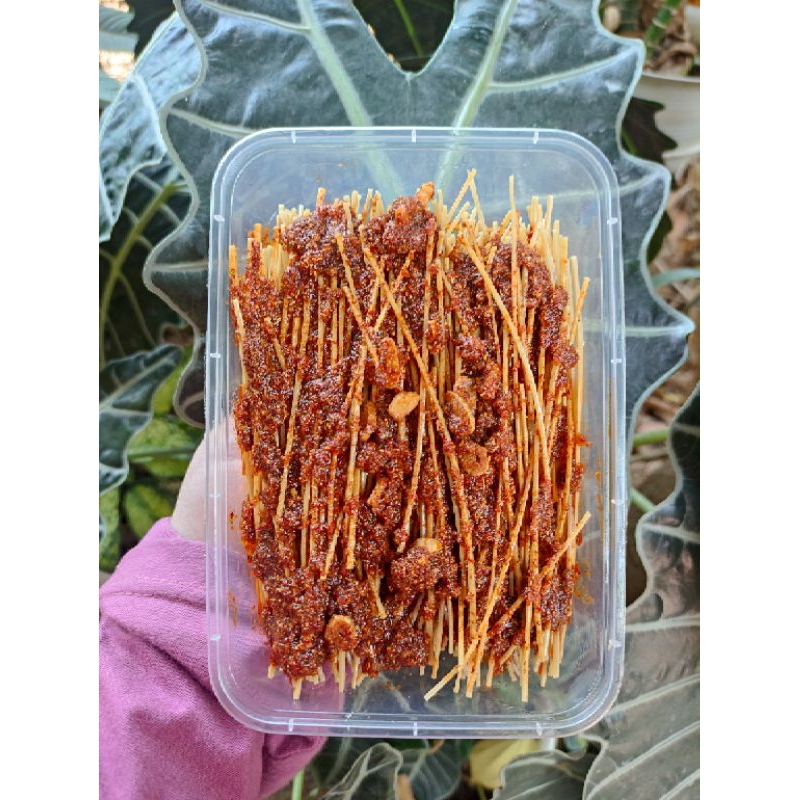 

Mie Lidi-Lidian/Biting-Bitingan Bumbu Basah Pedas Manis Asin Balado Jagung Manis 250g | Ratu Pedas Snack