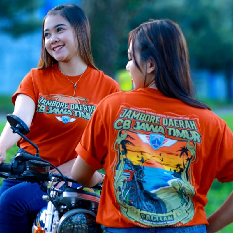 Kaos CB Jamda Jatim Original Bonus Stiker Pin Cor