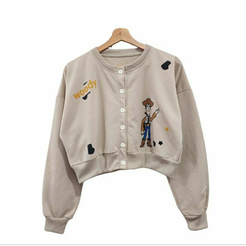 promo sweater cardi / sweater wanita cardi / SWEATER WOODY LATE CARDI