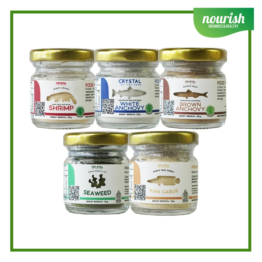 

Crystal Of The Sea , Anchovy Powder/ Bubuk Ikan Teri MPASI 20g-Jakut