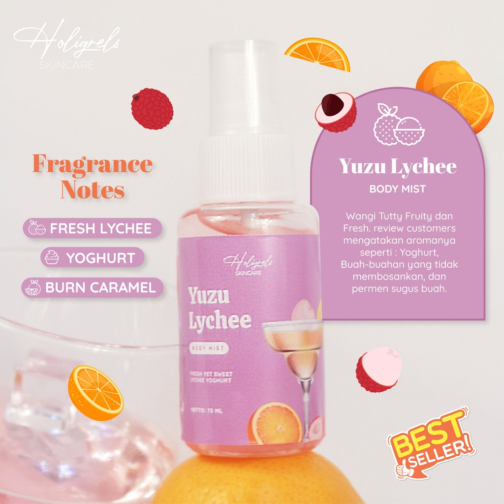 Holigrels - Bodymist Holigrels Yuzu Lychee