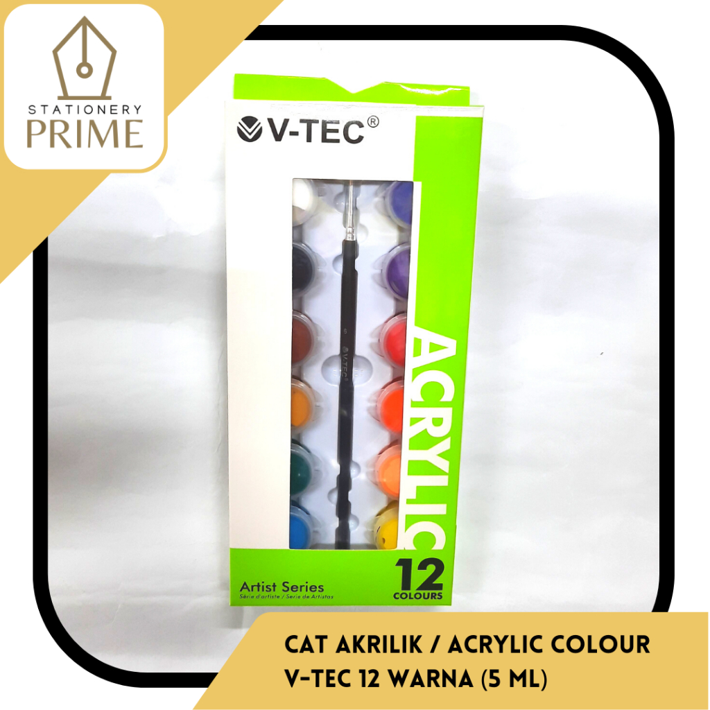 

Cat Akrilik V-Tec / Acrylic Colour VTEC 12 Warna VT-512 TB (5 ml)