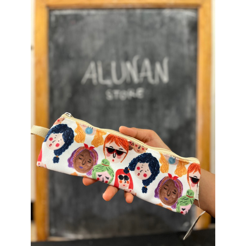 

READY NEW - Pencil Case Faces Idekuhandmade