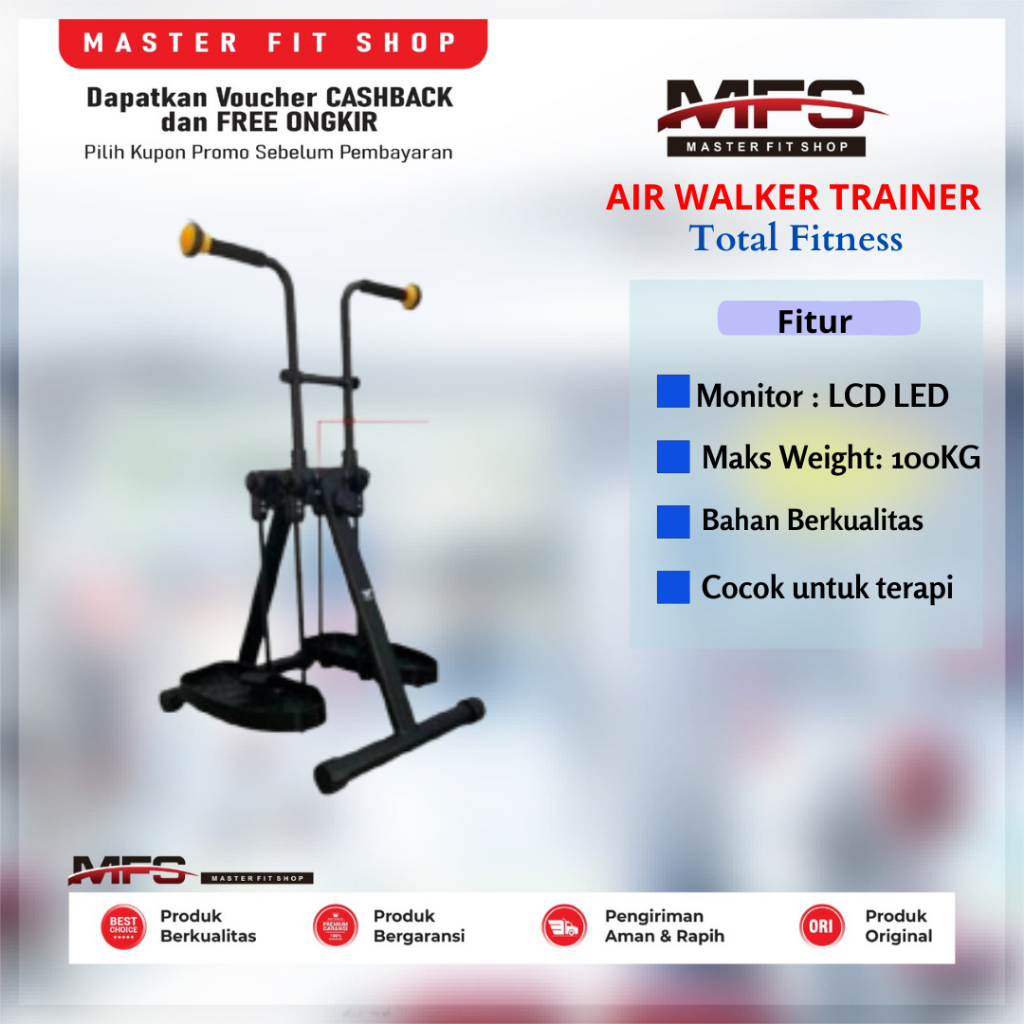 Alat fitness Air walker Trainer Terapi orang tua