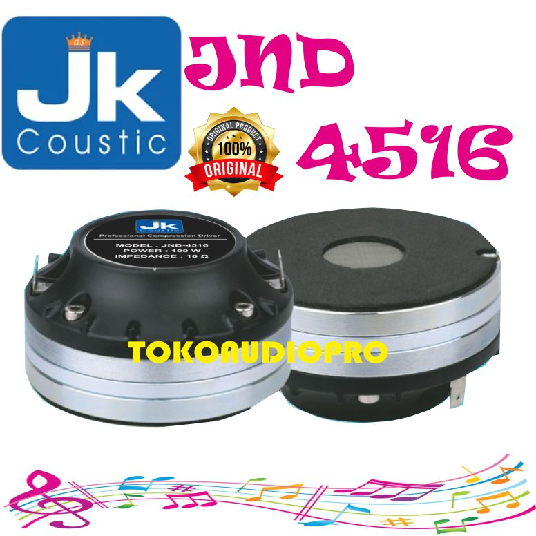 Tweter Jk Coustic JND4516 Komponen Driver Tweter Jk Coustic JND-4516