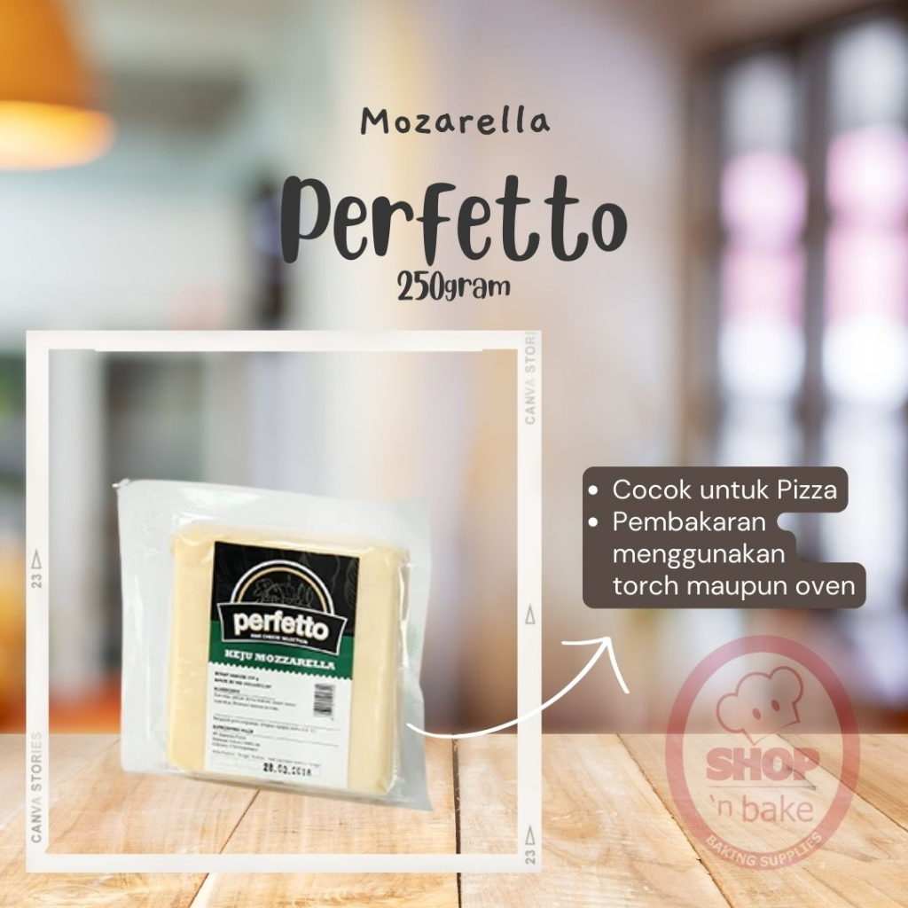 

Keju Mozzarella Perfetto 250 gr