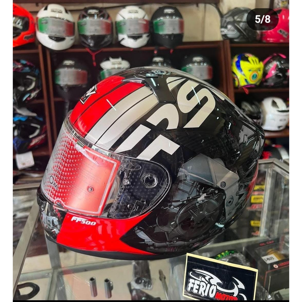 Helm Full Face RSV Motif Machine Typography Soul Red FF 500