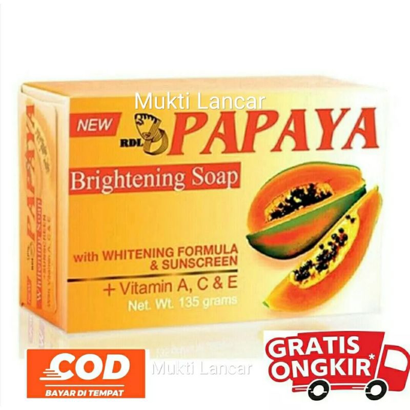 SABUN PEPAYA RDL WHITENING 135 GRAM(ORIGINAL)