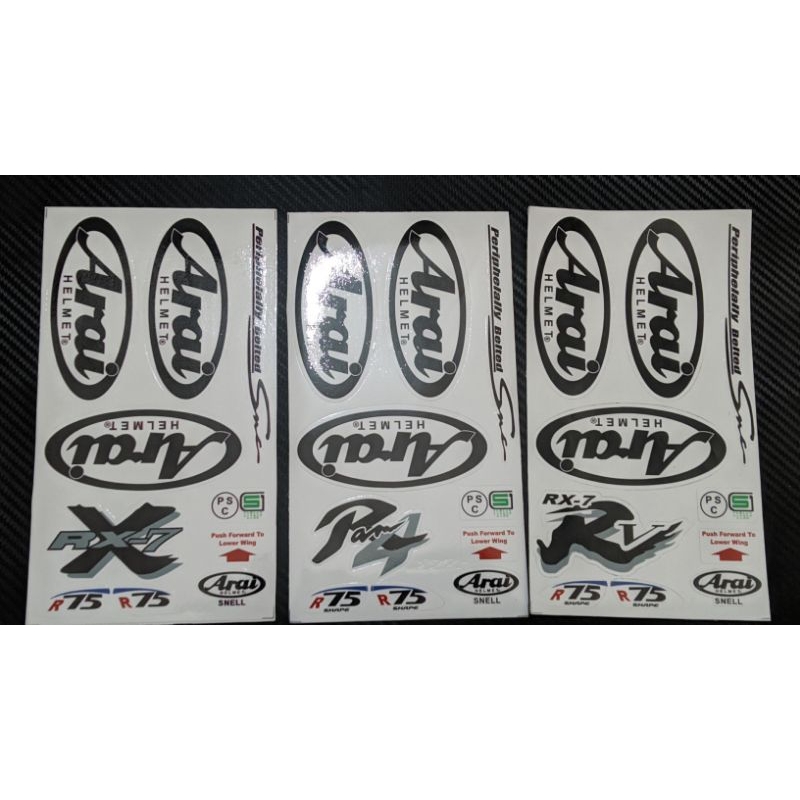 STICKER STICKER SET STICKER ARAI DAN SPOILER ARAI/STICKER HELM ARAI
