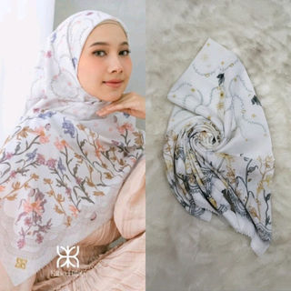 Voal Motif Premium / Hijab Segi Empat Voal Motif Premium Lasercut / Jilbab Voal Motif Premium Laser 