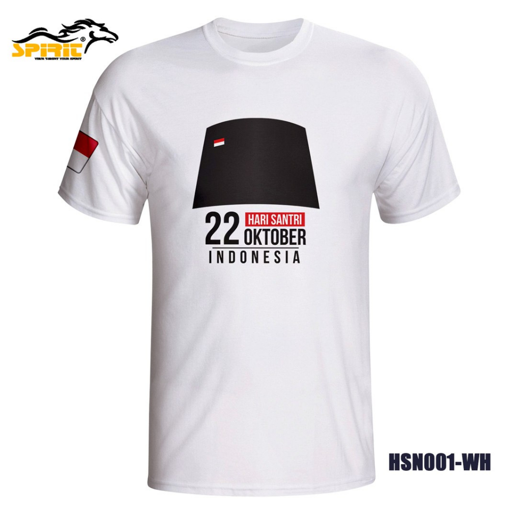 Kaos Hari Santri Putra Putri Nasional Indonesia 2023 Baju Hari Santri atasan Lengan Pendek Premium C