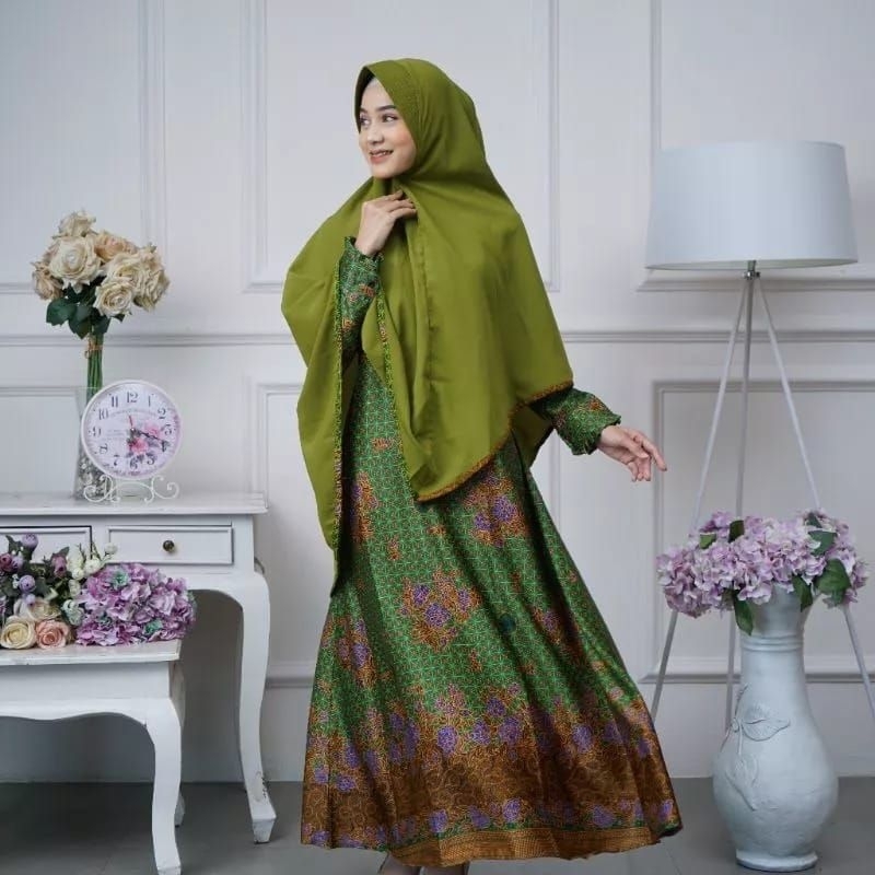 Gamis Muslimat NU Terbaru || Gamis Batik NU Terbaru