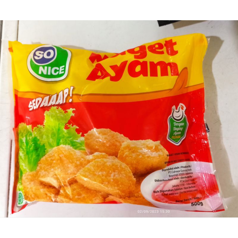 

nuget ayam So nice 500gram