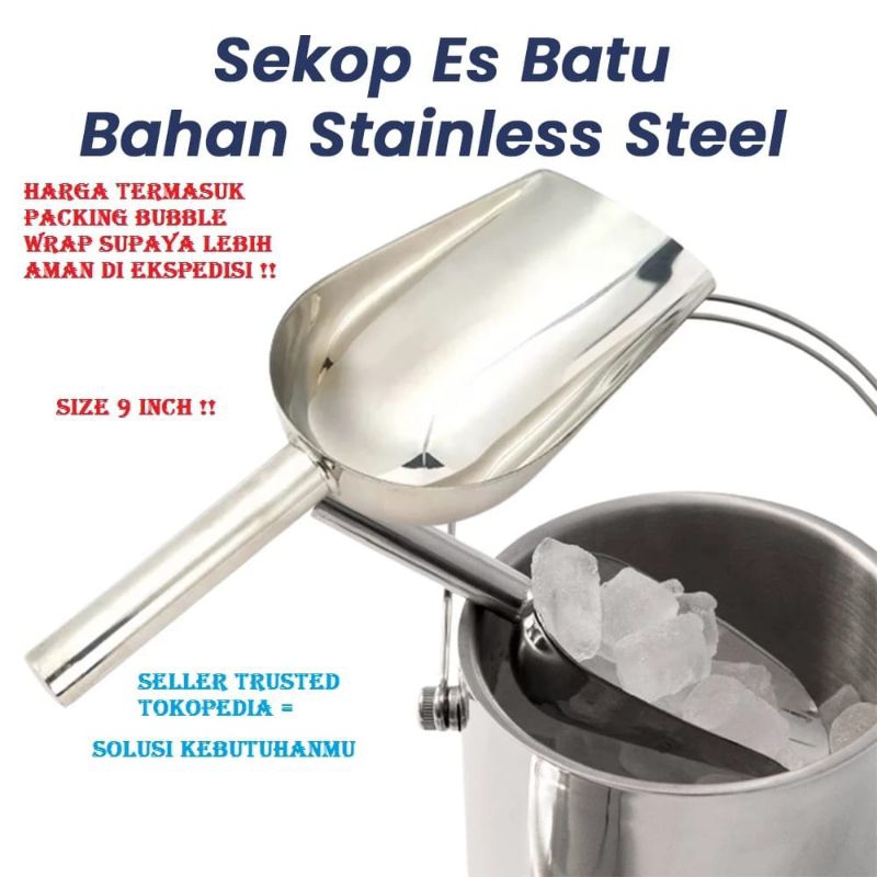 Sendok Es Batu Stainless