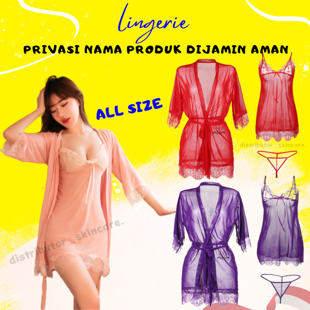 (BISA COD )Longnight lingerie sexy baju tidur sexy lingerie / Baju Tidur Sexy Seksi / Lingerie hot s