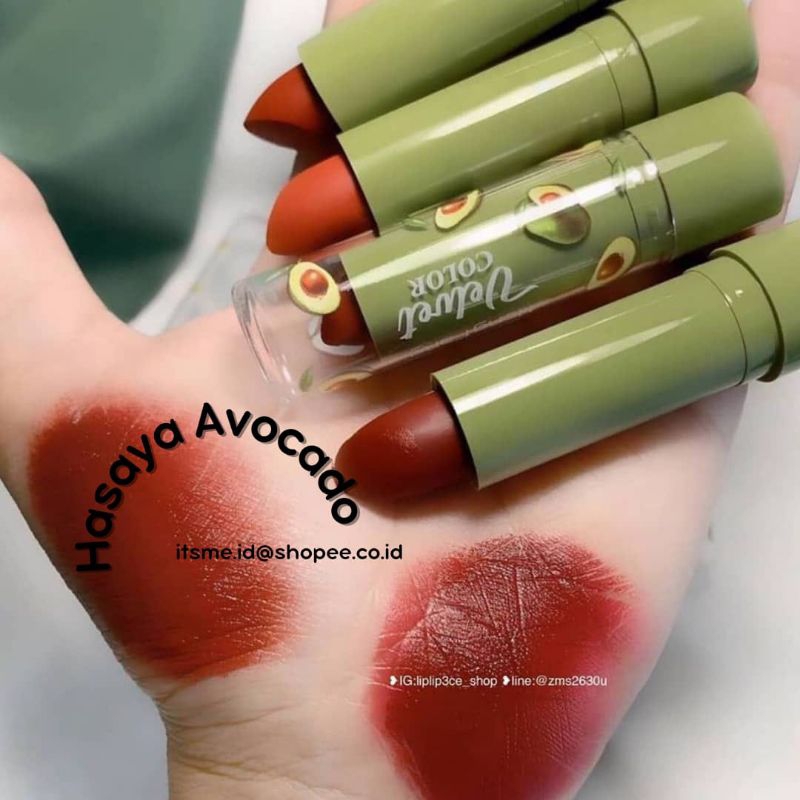 HASAYA GIRL AVOCADO SUPER MATTE LIPSTIK