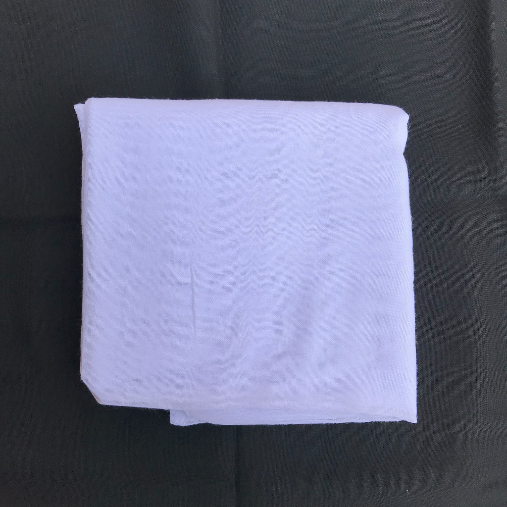 Hijab polos putih paris jadul || Hijab putih || Kerudung putih || Kerudung polos putih