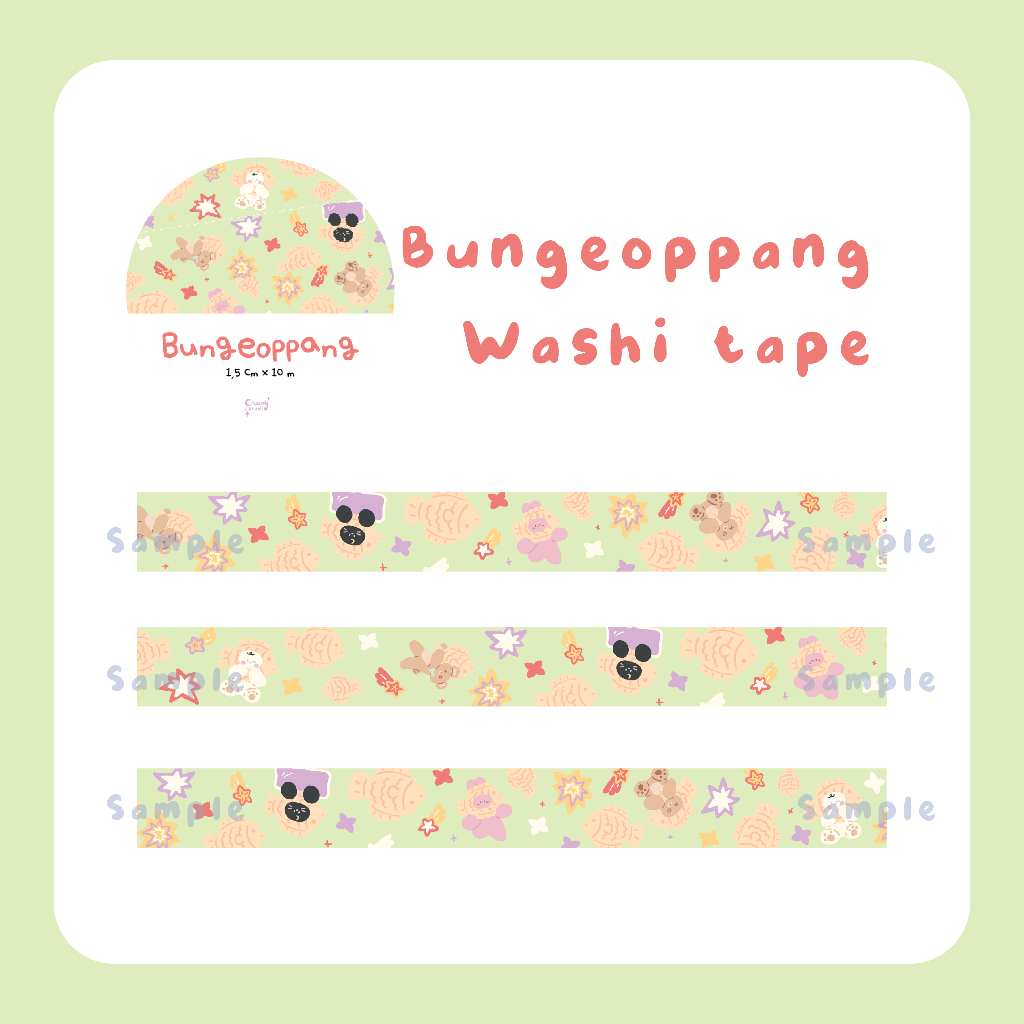 

Bungeoppang Washi Tape