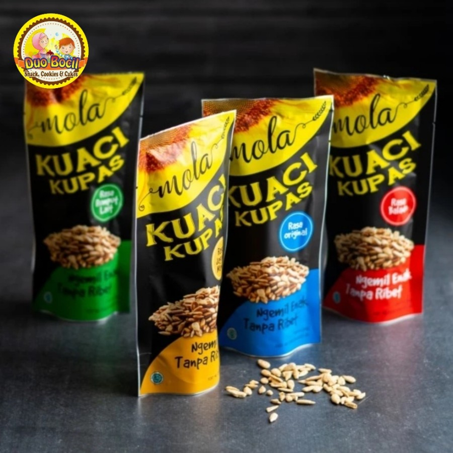 

Kuaci Kupas Panggang MOLA / Sunflower Seed - Duo Bocil Snack