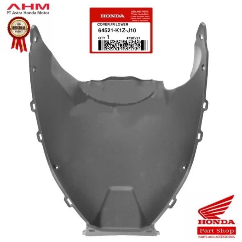 64521-K1Z-J10 Cover Front Lower Dek Lumpur Pcx 160 Original