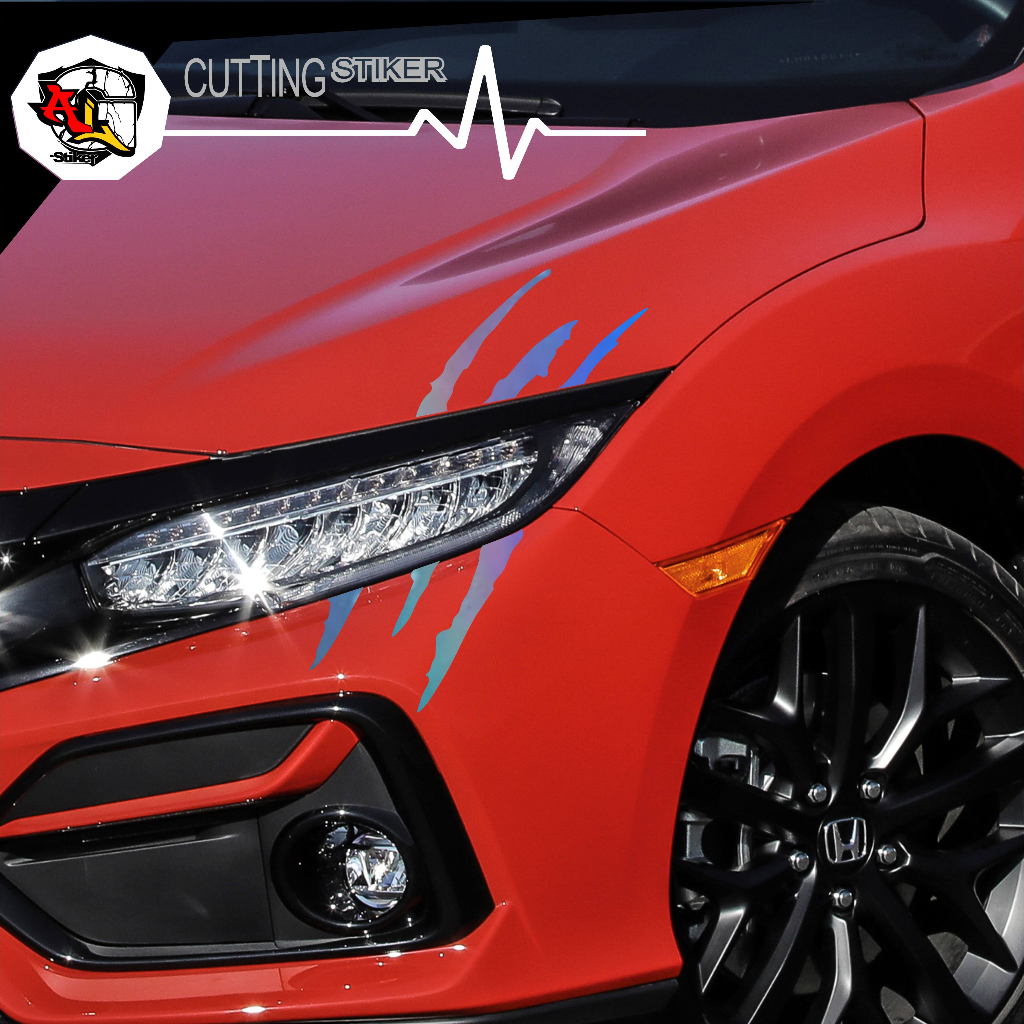 STICKER CUTTING/SC.349/STIKER CAKAR/STIKER 3D/STIKER 3D CAKAR/STIKER CAKAR KUKU/STIKER BEKAS CAKAR H