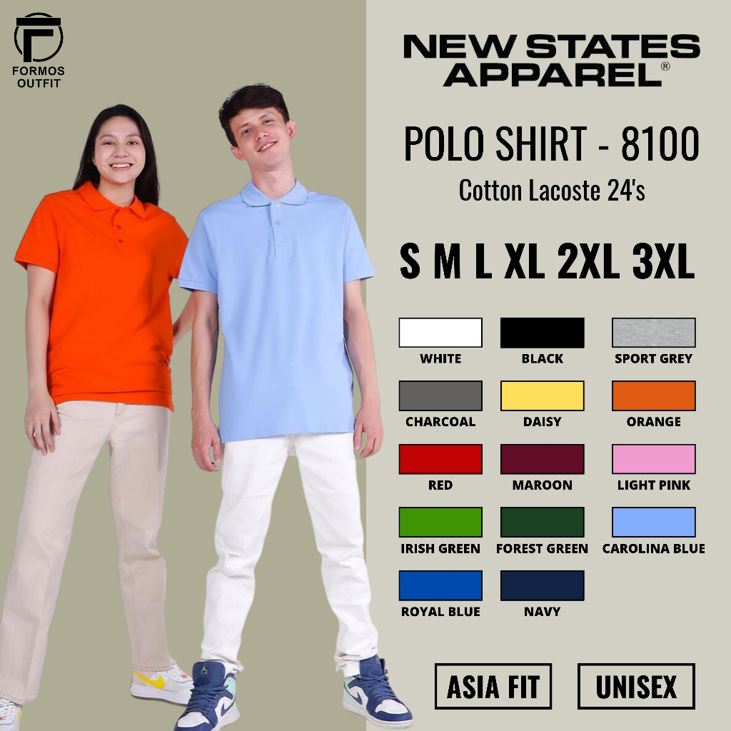 Polo New States Apparel Premium Cotton Polo Shirt