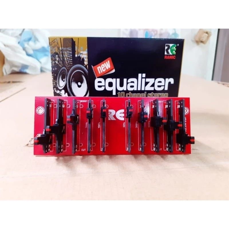 kit equalizer 10 Channel stereo TL074 2x5 channel