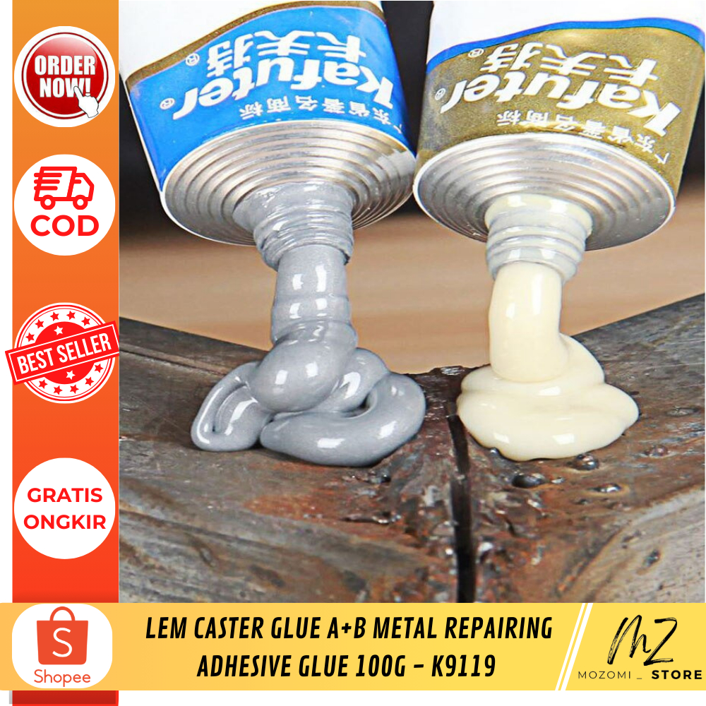 

Lem Caster Glue A+B Metal Repairing Adhesive Glue 100g - K9119