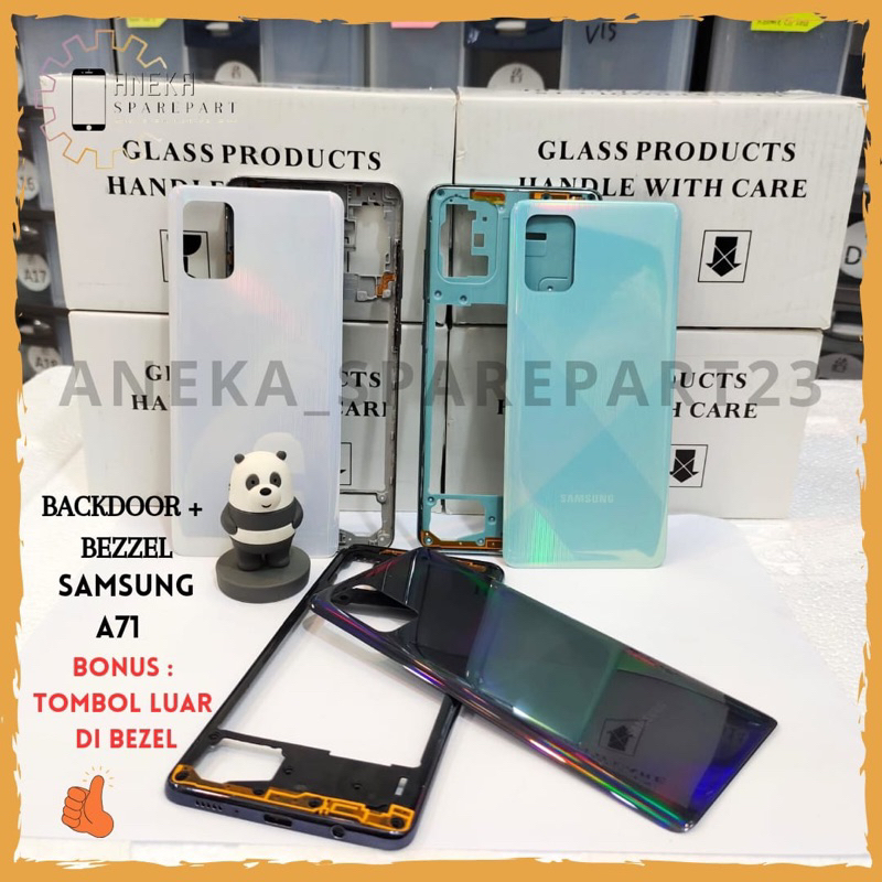 HOUSING BACK CASING FULLSET BACKDOOR + BEZZEL / HOUSING SAMSUNG A71 / A715