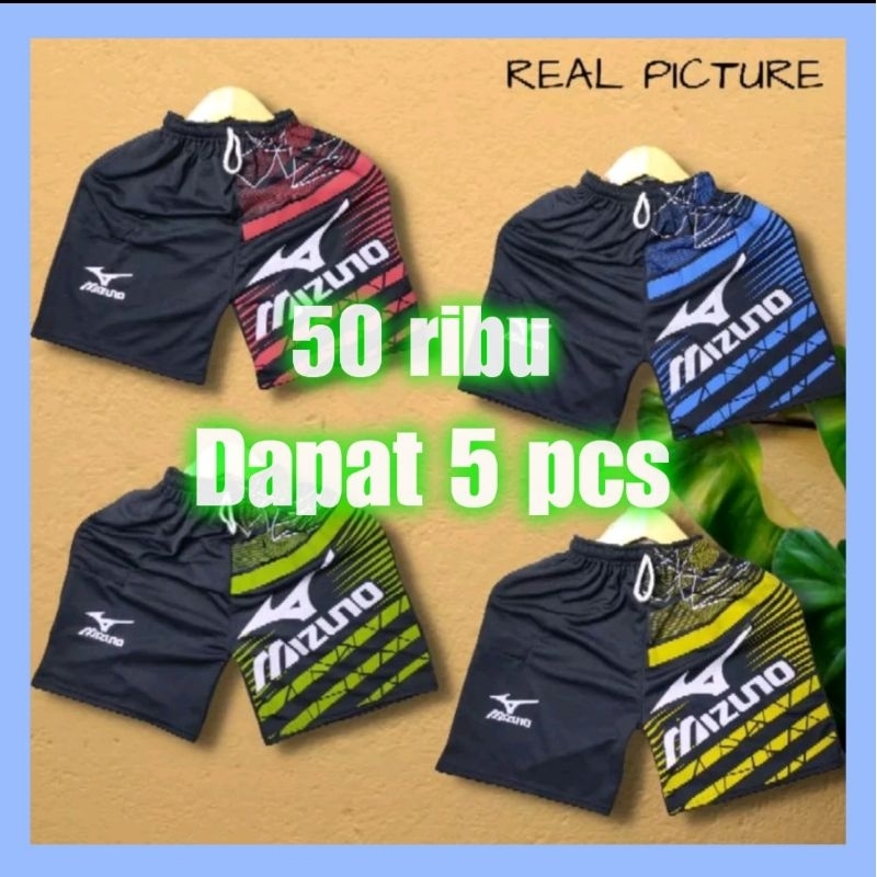 (50 RB DAPAT 5 PCS) celana pendek olahraga