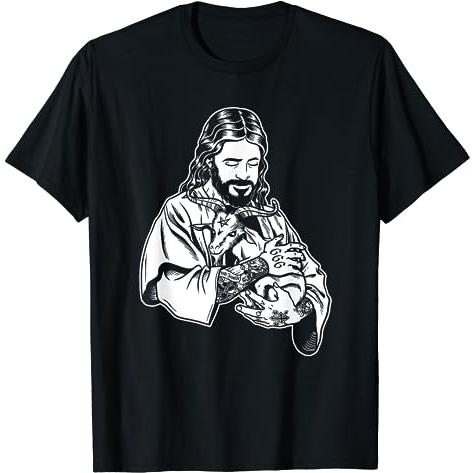 Kaos Blackcraft Jesus Loves Satan Baphomet goat T-Shirt Atheist - Baju Pria - Baju Wanita - Kaos Pri